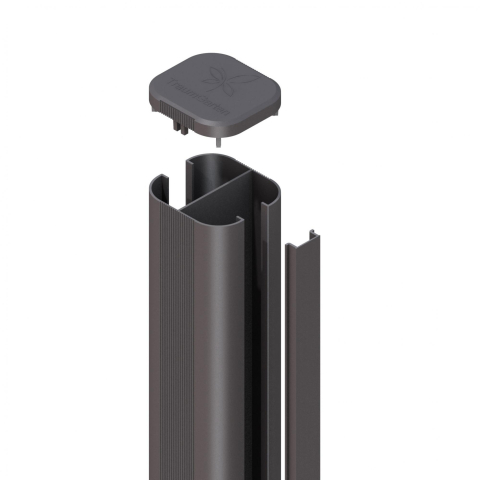 System Pfosten anthrazit 193cm zum Aufschrauben 2144