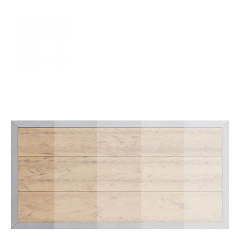 Design WPC Alu sand 2445, H:90cm, Sonderbreiten