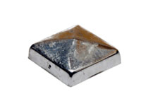 Pfostenkappe - verzinkt - Pyramide flach - 70x70mm