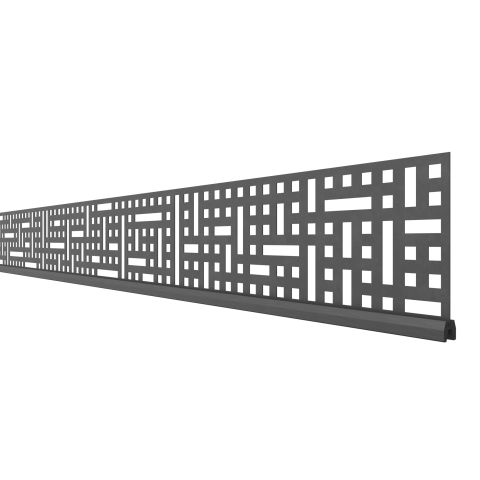 System Dekorprofil Quattro 3294 anthrazit, 178x15cm