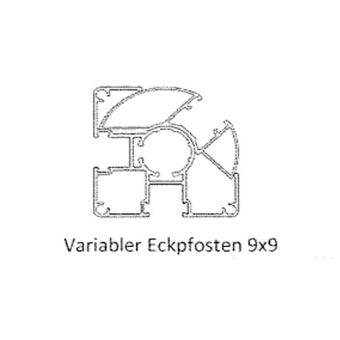 Groja Konsole GJ 52 fr Solid variabler Eckpfosten 9x9cm