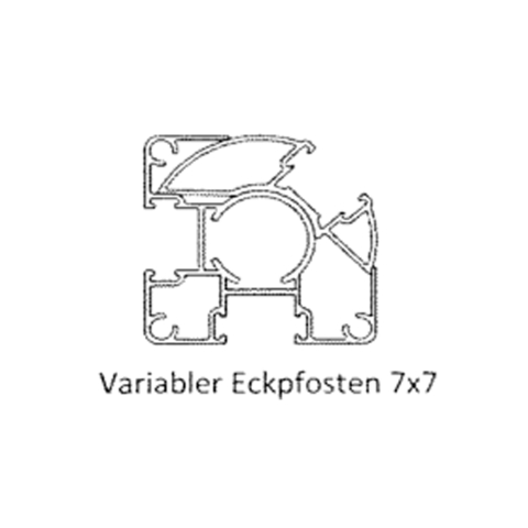 Groja Konsole GJ 51 fr Solid variabler Eckpfosten 7x7cm