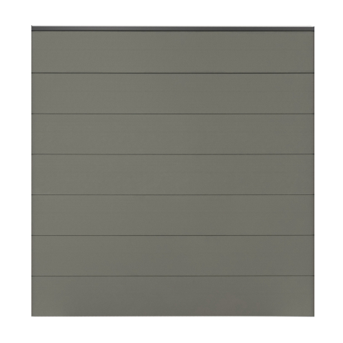 GrojaSolid Grande BPC Steckzaun 180x180cm grau