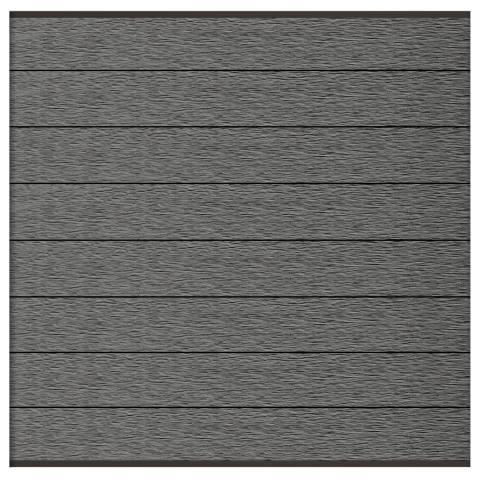 Elephant Steckzaun Modular 180 WPC Rock Grey co-extrudiert, Leisten Anthrazit 180x174cm