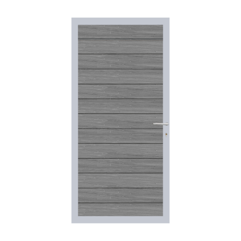 Elephant Mix and Match Zauntor Alu 90x195cm, Bausatz Fllung WPC Duo-Dark Grey co-extrudiert